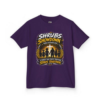 Shrubs Showdown Family Reunion Kids T-Shirt 2026