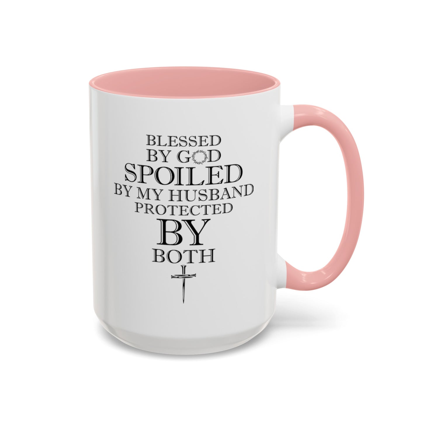 Blessed by God-Accent Coffee Mug (11, 15oz)