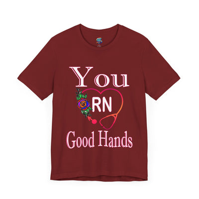 Good Hands-Jersey Knit T-Shirt