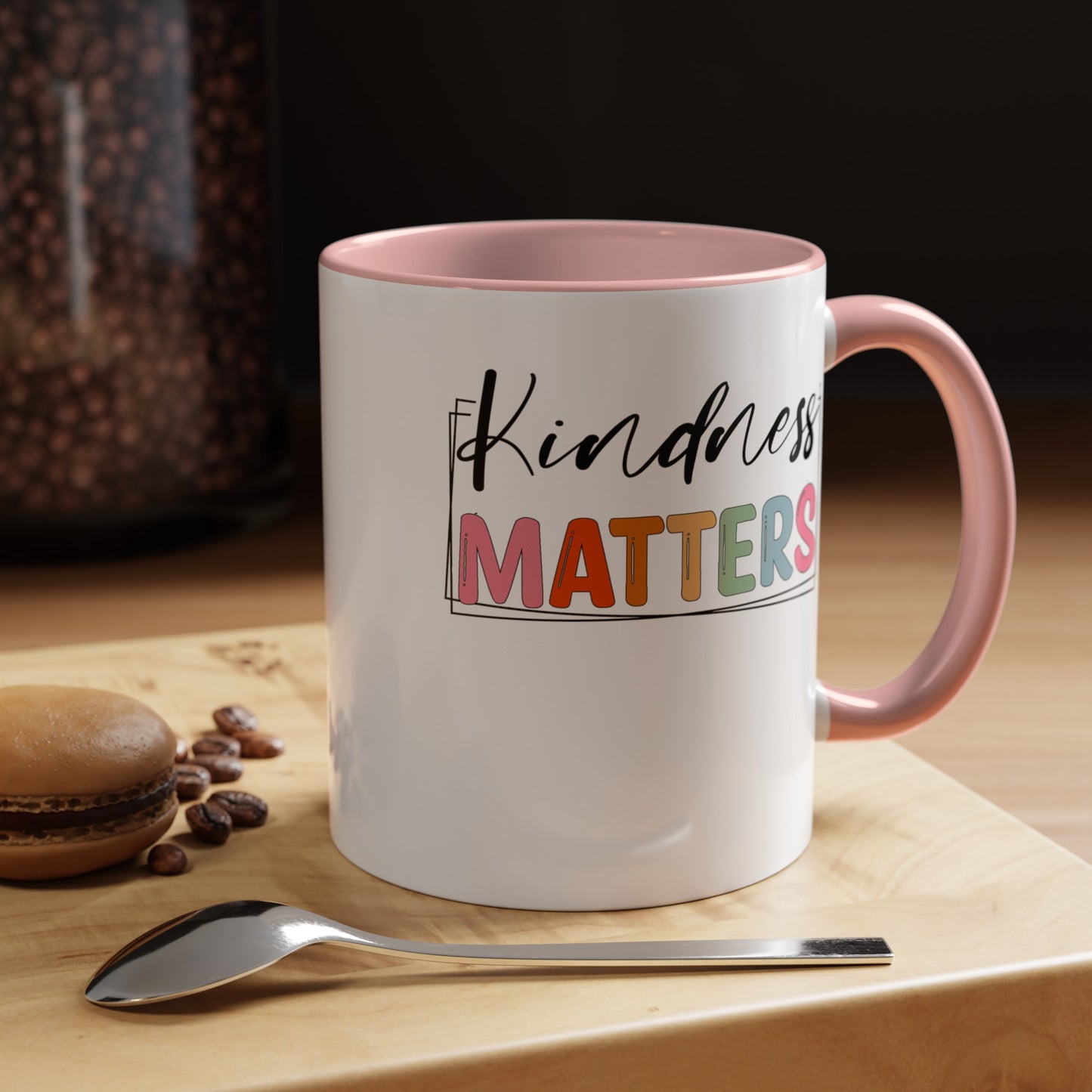 Kindness Matters-Accent Coffee Mug (11, 15oz)