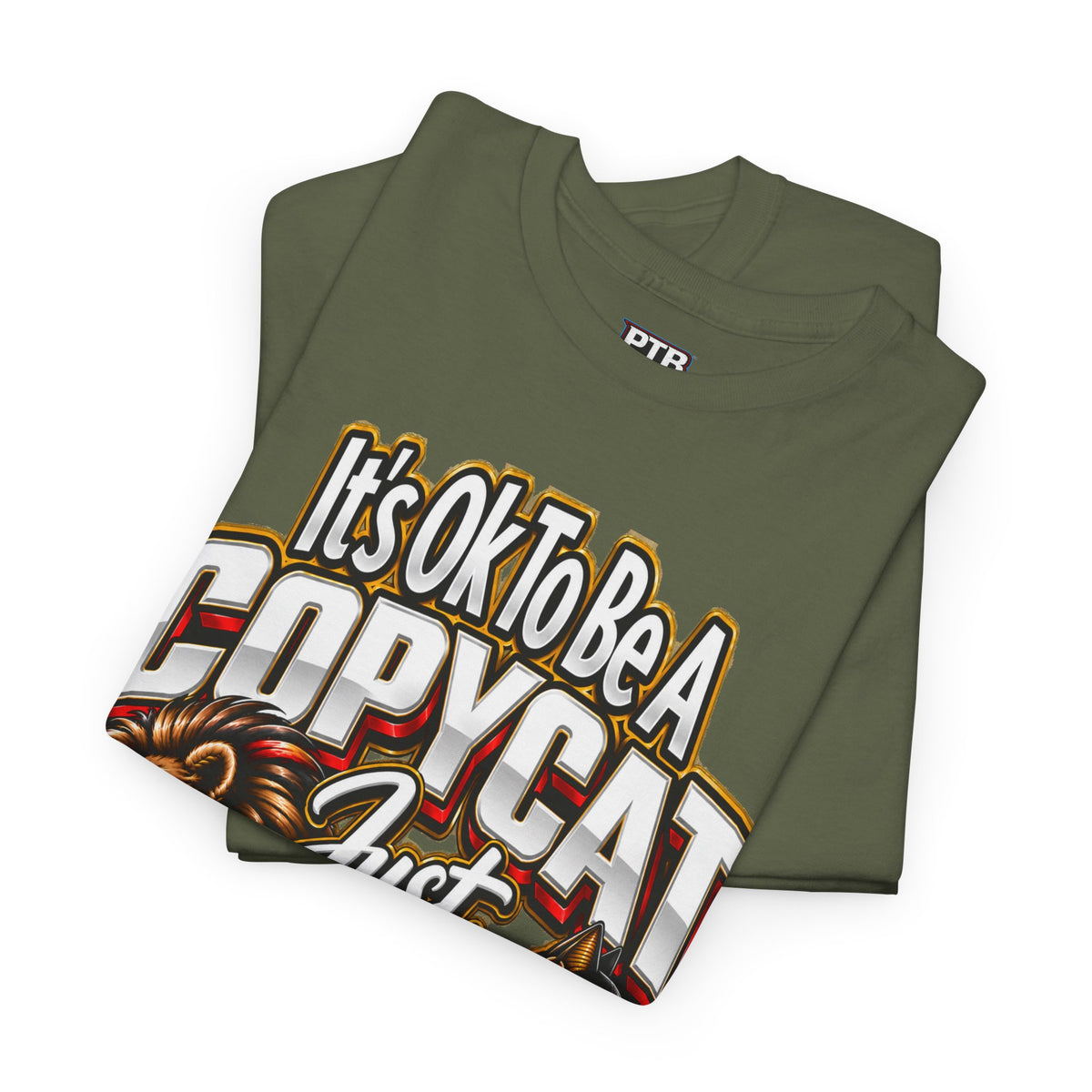 Copycat Cat Graphic T-Shirt – “It’s OK to Be a Copycat, Just Copy the Right”