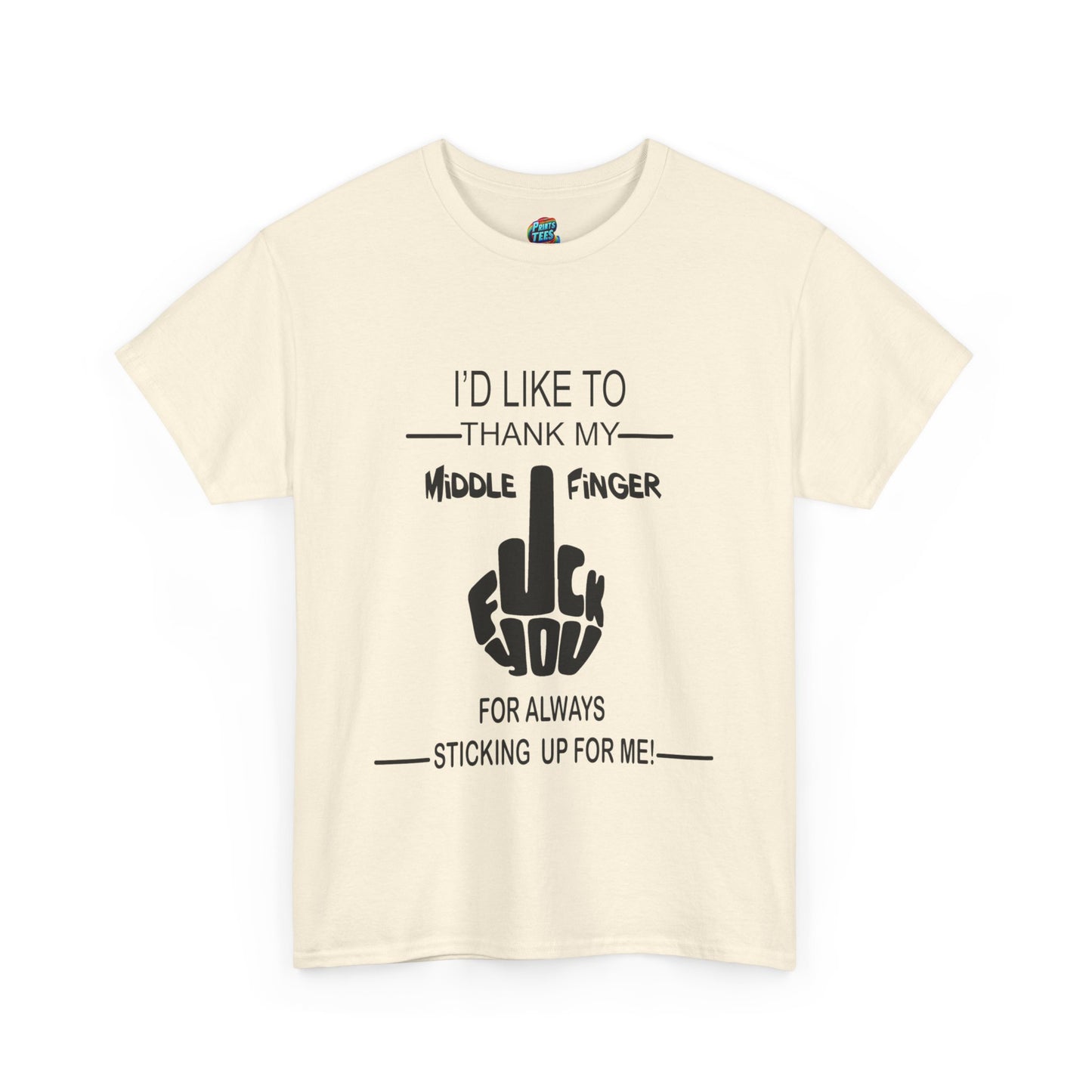 Fu(k You-Middle Finger-Heavy Cotton Classic Tee