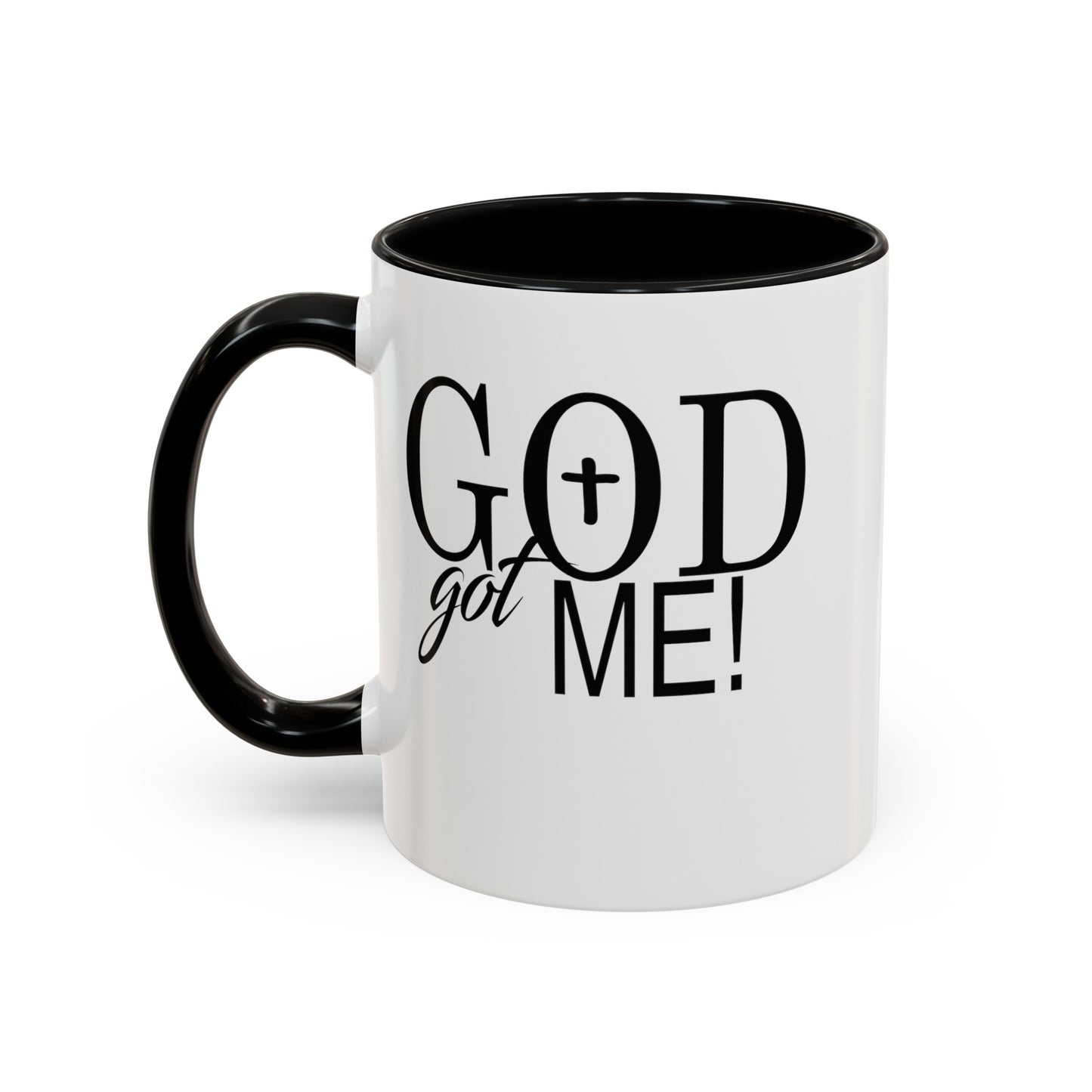 God Got Me-Accent Coffee Mug (11, 15oz)