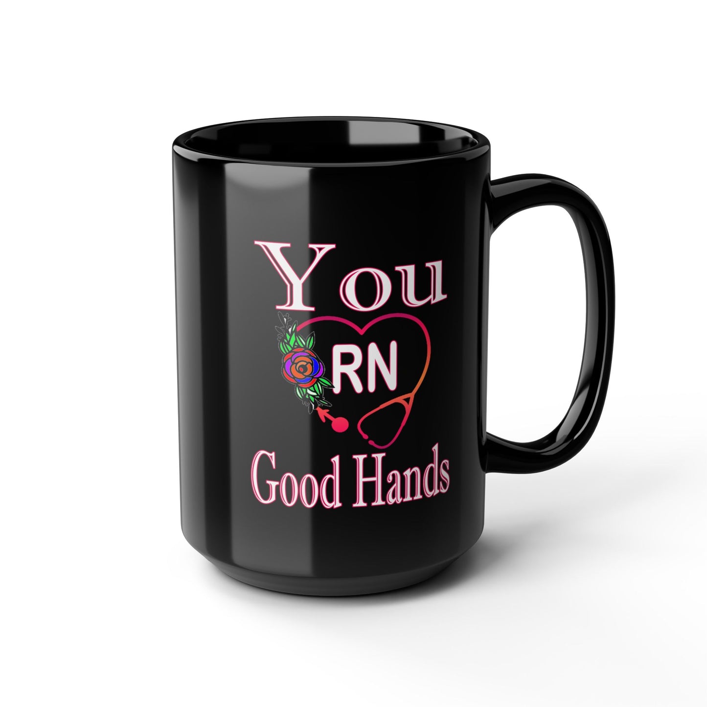 Good Hands-Black Mug (11oz, 15oz)