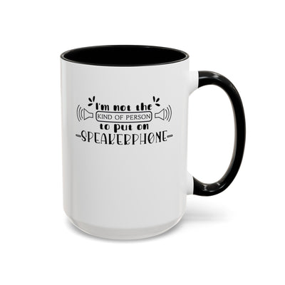 Speakerphone-Accent Coffee Mug (11, 15oz)