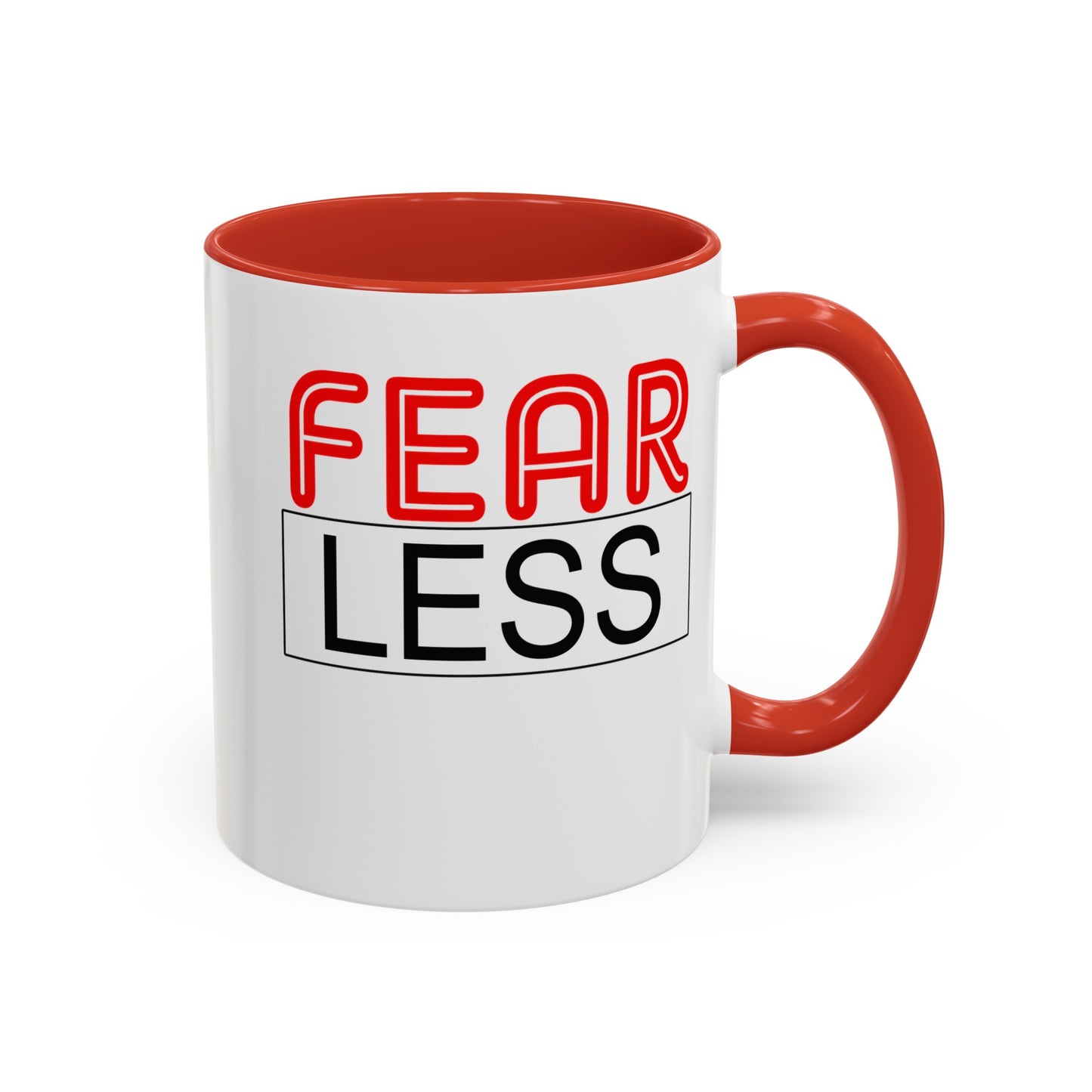 Fear-Less-Accent Coffee Mug (11, 15oz)