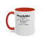 Baddie Definition-Accent Coffee Mug (11, 15oz)