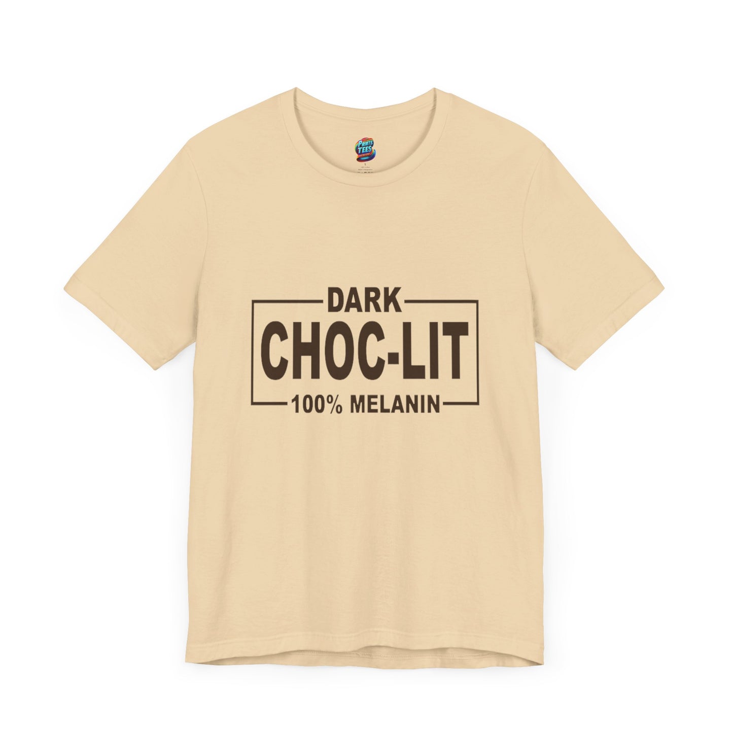 Dark Choc-Lit-Jersey Knit T-Shirt