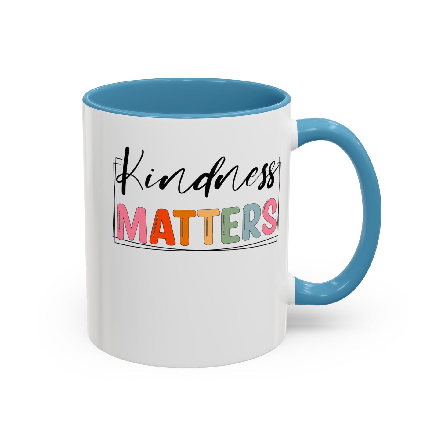 Kindness Matters-Accent Coffee Mug (11, 15oz)