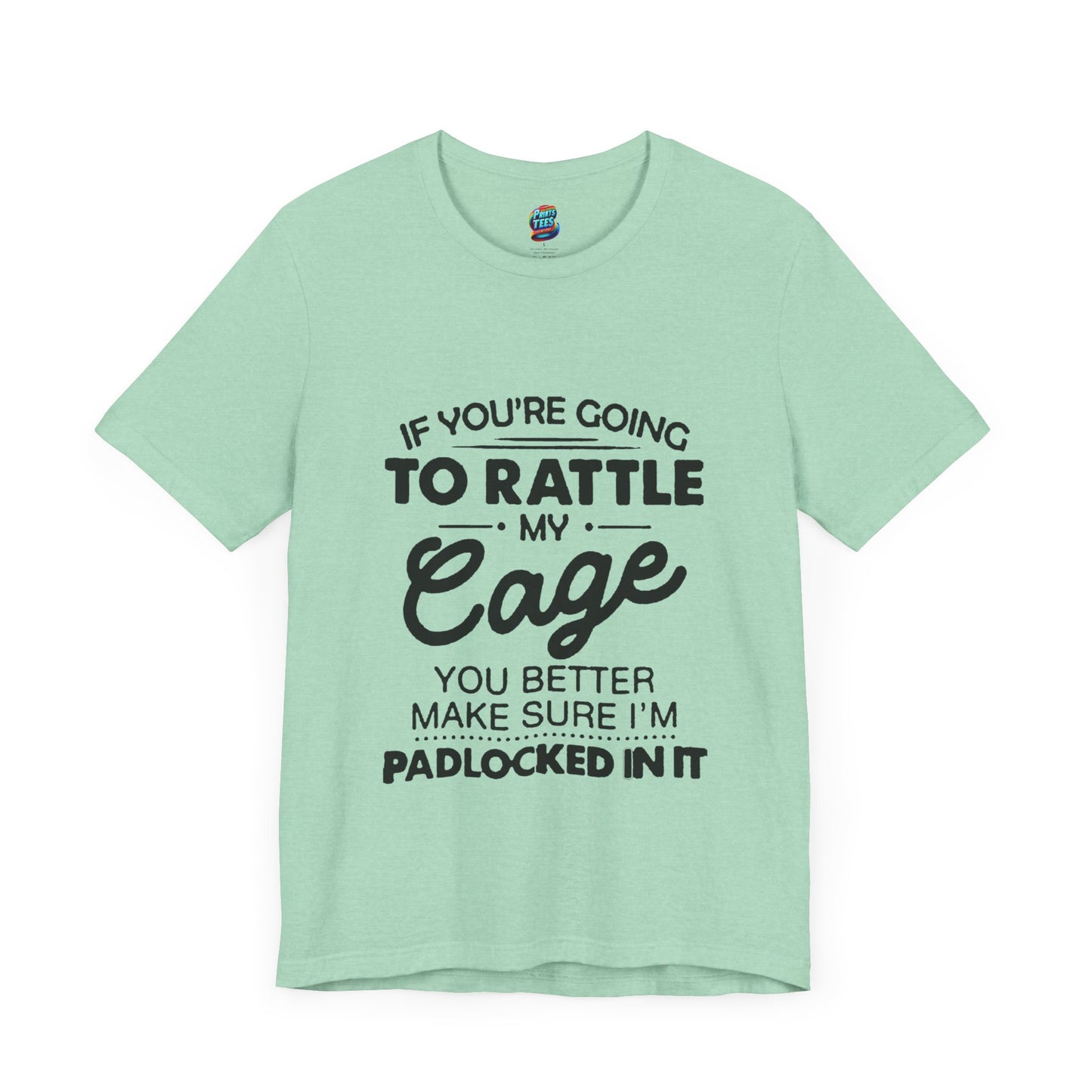 Rattle My Cage-Jersey Knit T-Shirt