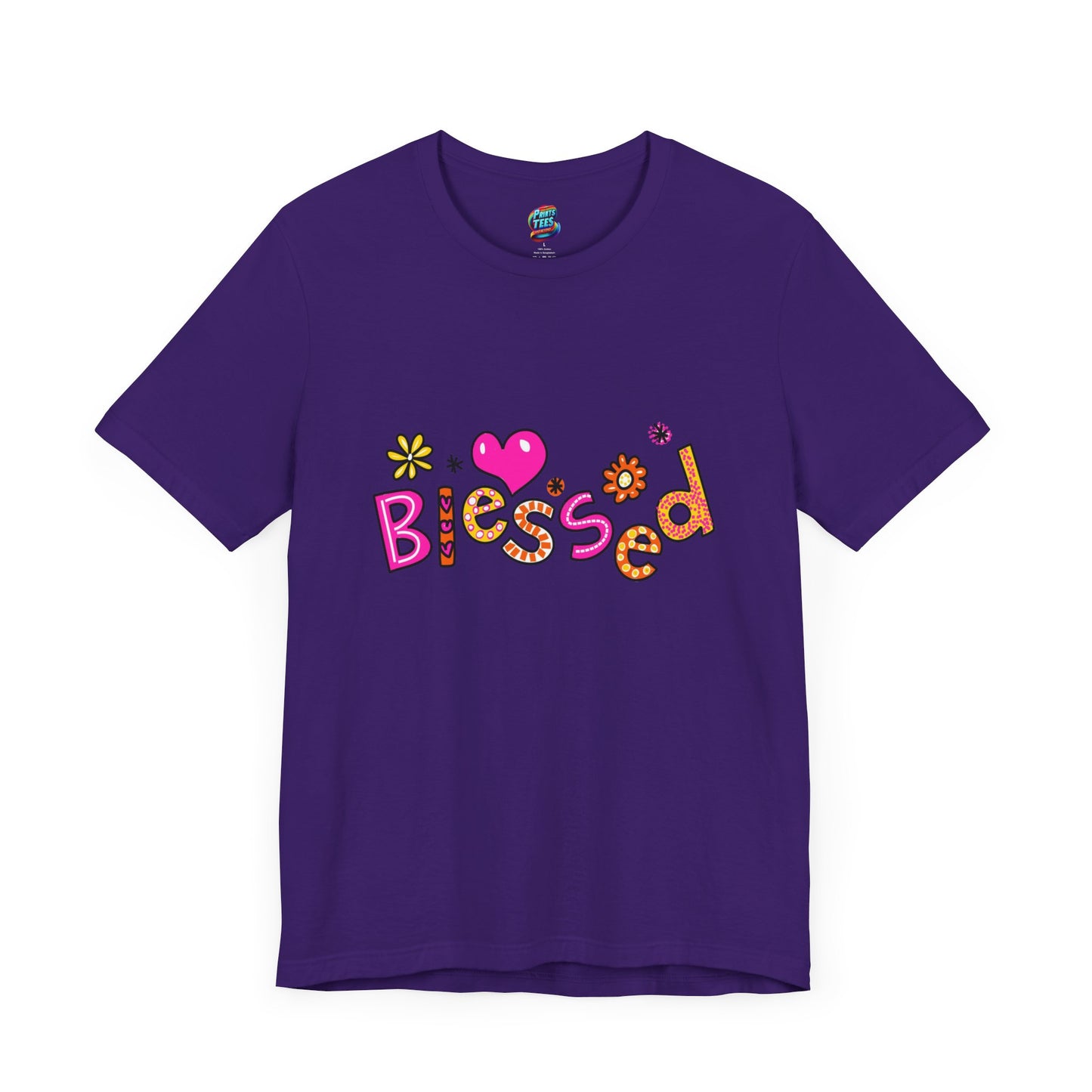 Blessed Flowers-Jersey Knit T-Shirt