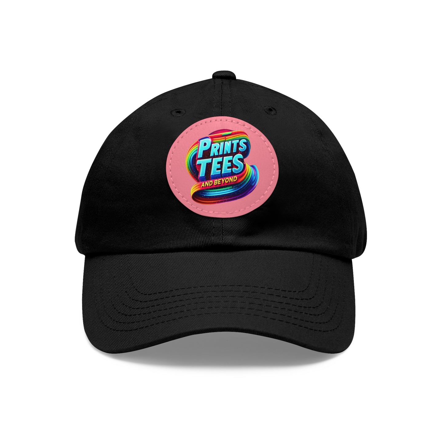 PTB-Dad Hat with Leather Patch (Round)