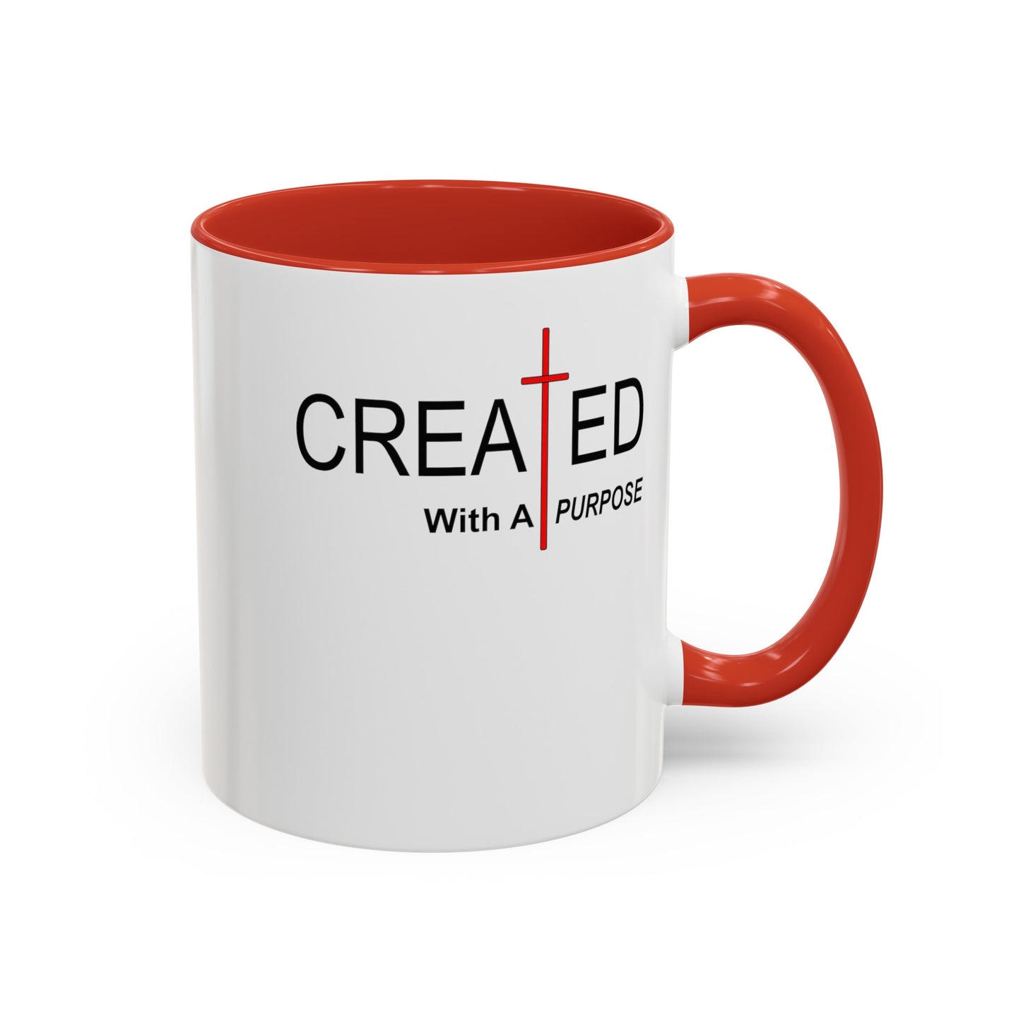 Created With Purpose-Accent Coffee Mug (11, 15oz)