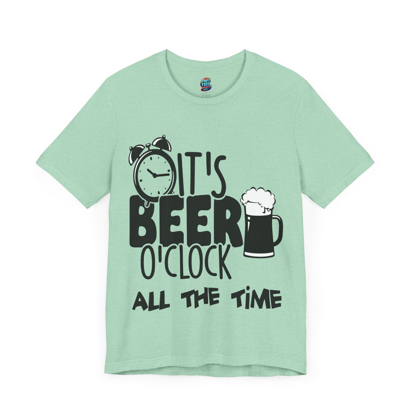 Beer O'Clock-Jersey Knit T-Shirt