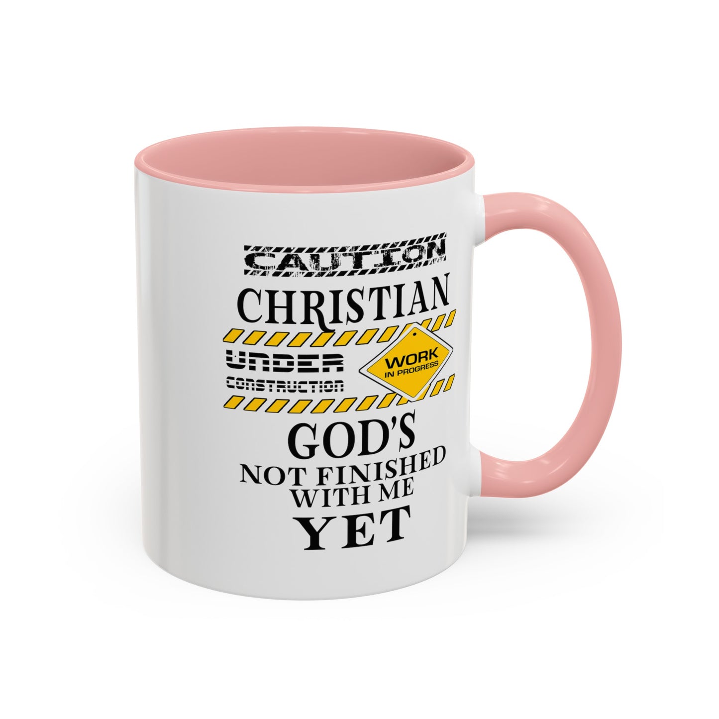 Christian Under Construction-Accent Coffee Mug (11, 15oz)