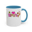 Blessed Flowers-Accent Coffee Mug (11, 15oz)