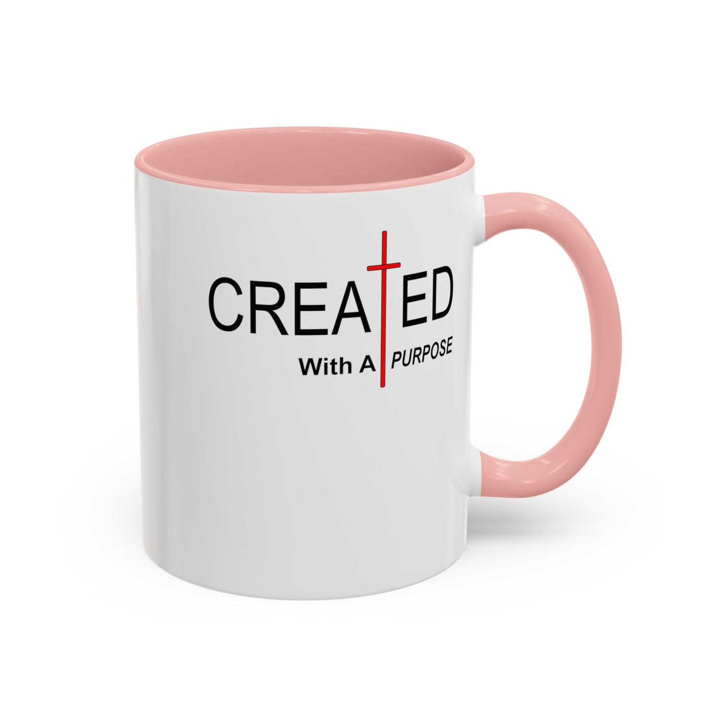 Created With Purpose-Accent Coffee Mug (11, 15oz)