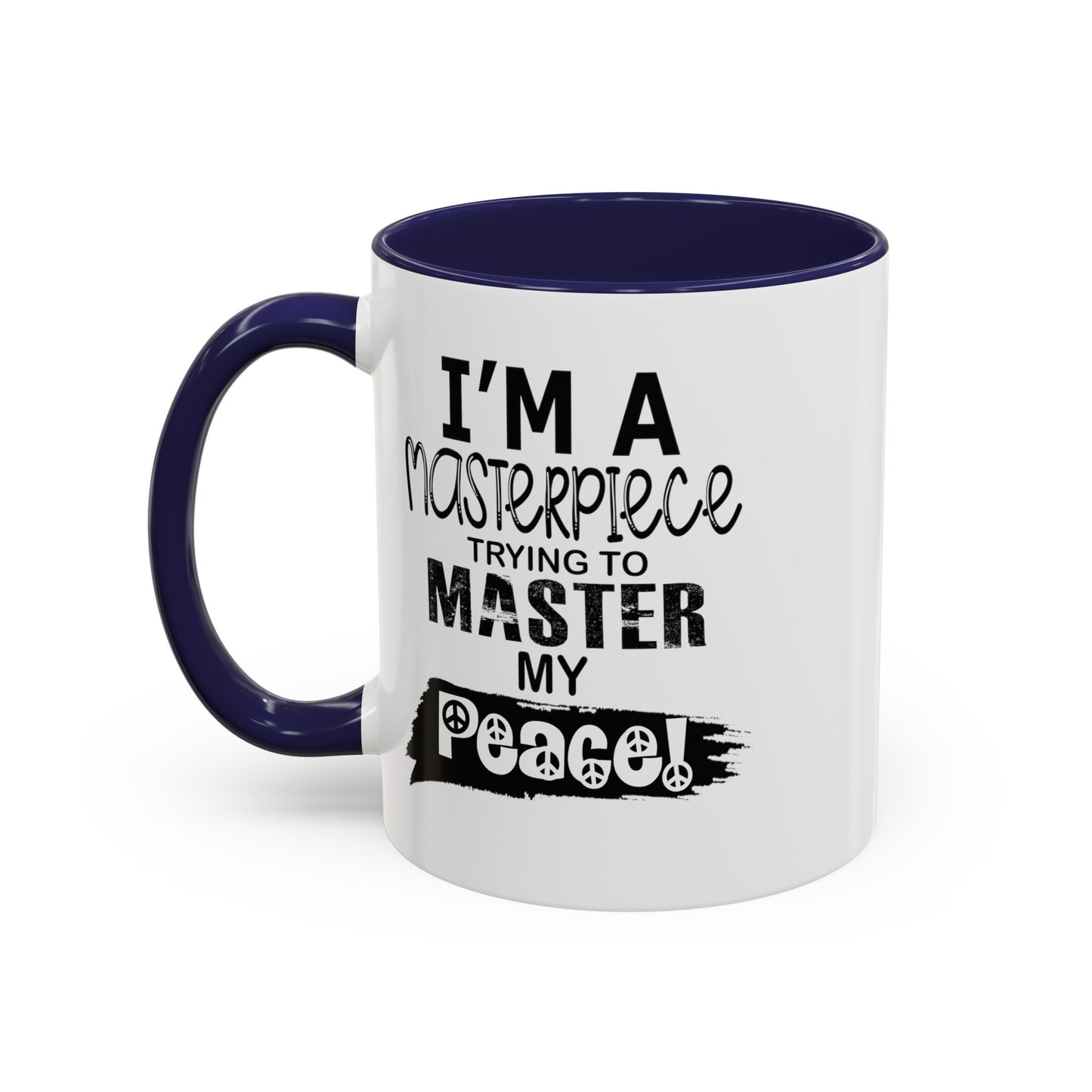 Master Peace-Black-Accent Coffee Mug (11, 15oz)