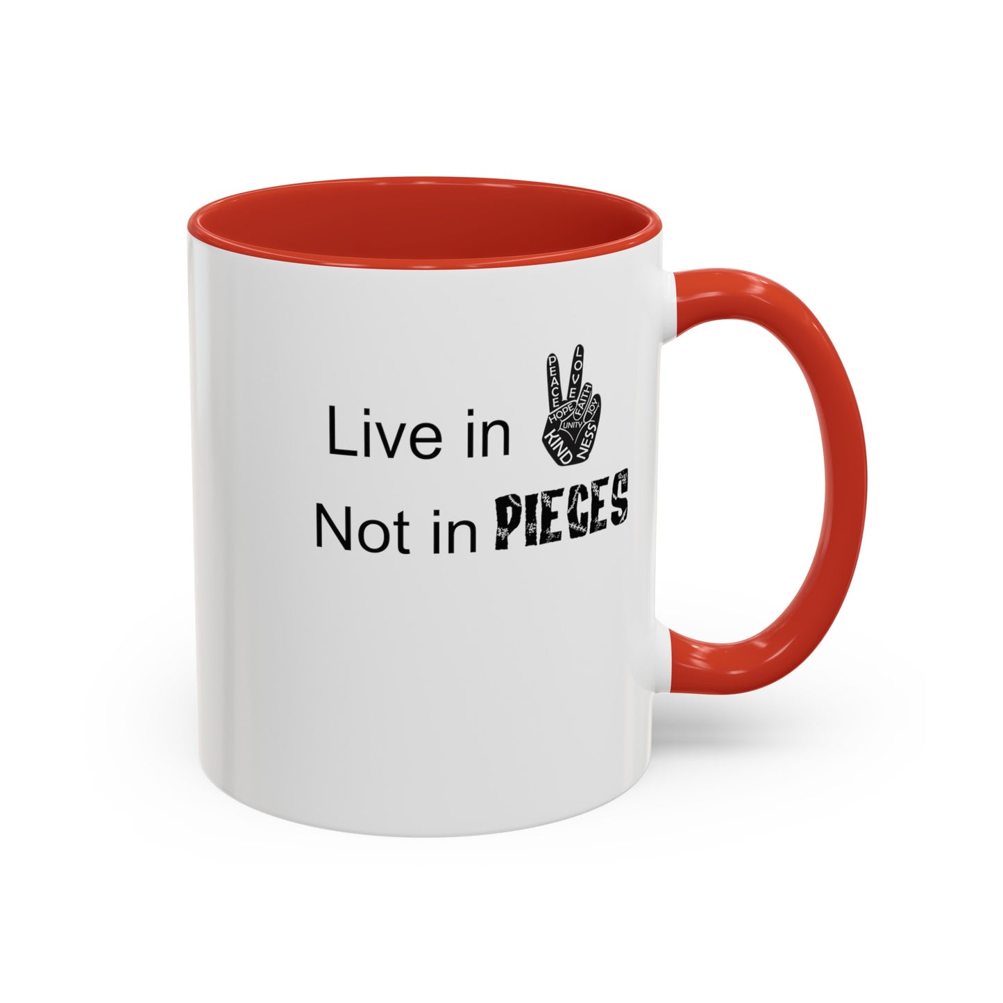 In Peace-Accent Coffee Mug (11, 15oz)