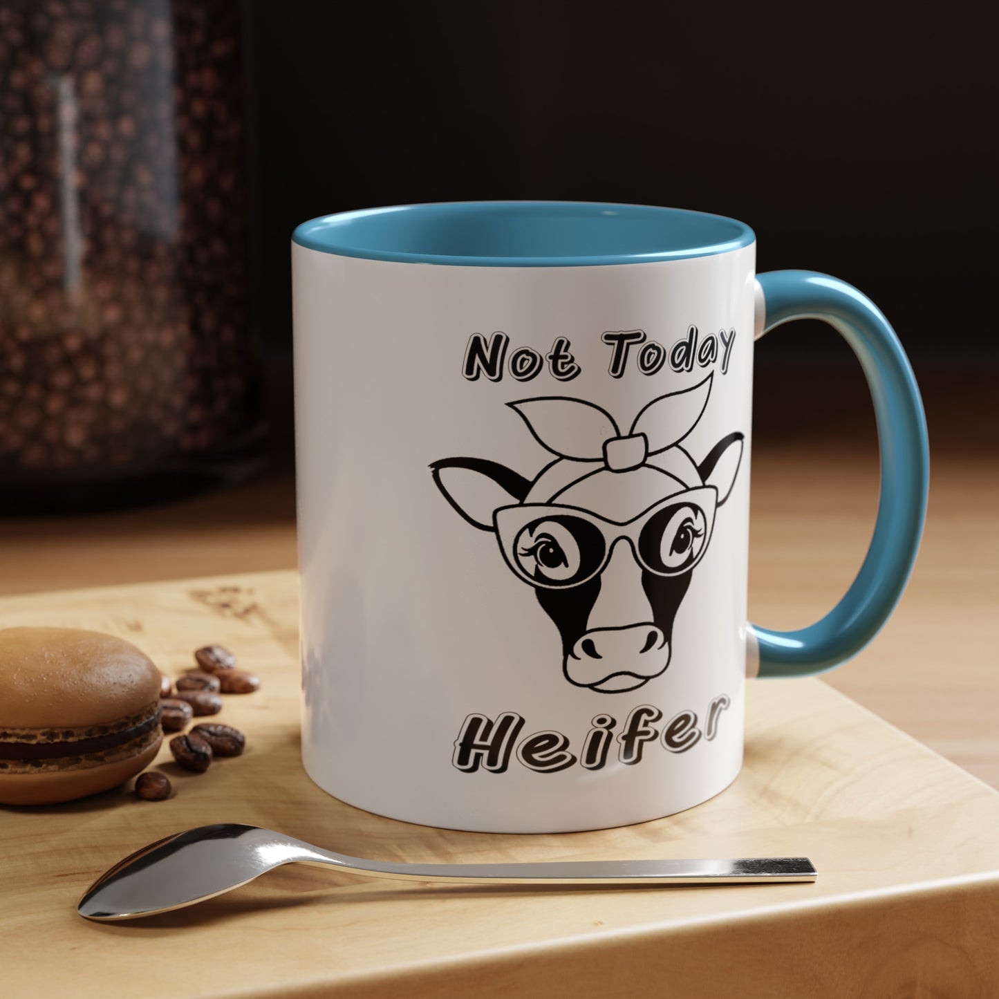 Not Today Heifer-Accent Coffee Mug (11, 15oz)