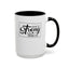 She is Strong-Accent Coffee Mug (11, 15oz)
