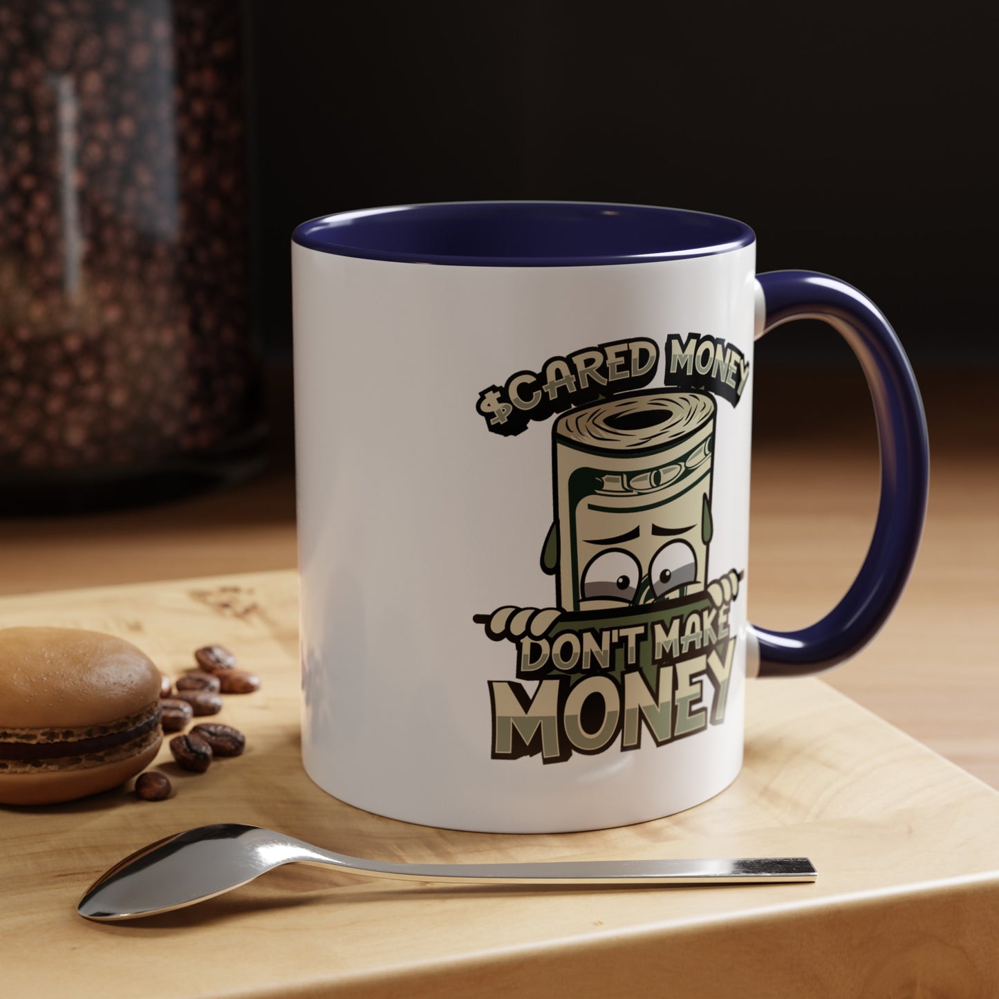 Scared Money-Accent Coffee Mug (11, 15oz)
