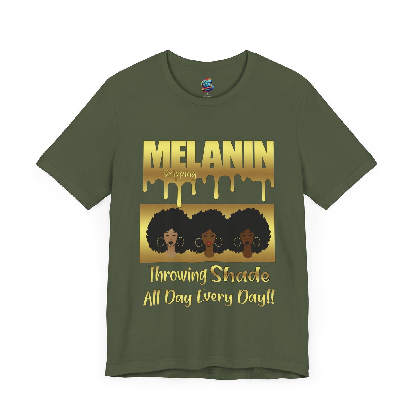 Melanin Dripping-Jersey Knit T-Shirt