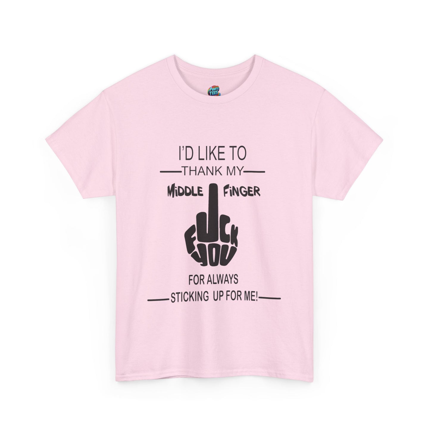 Fu(k You-Middle Finger-Heavy Cotton Classic Tee