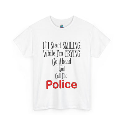 Smiling-Crying-Heavy Cotton Classic Tee