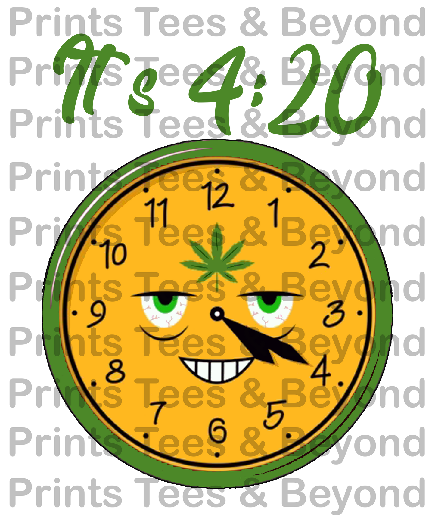 420 Clock-svg, jpg, png Instant Digital Download