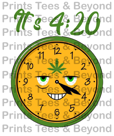 420 Clock-svg, jpg, png Instant Digital Download