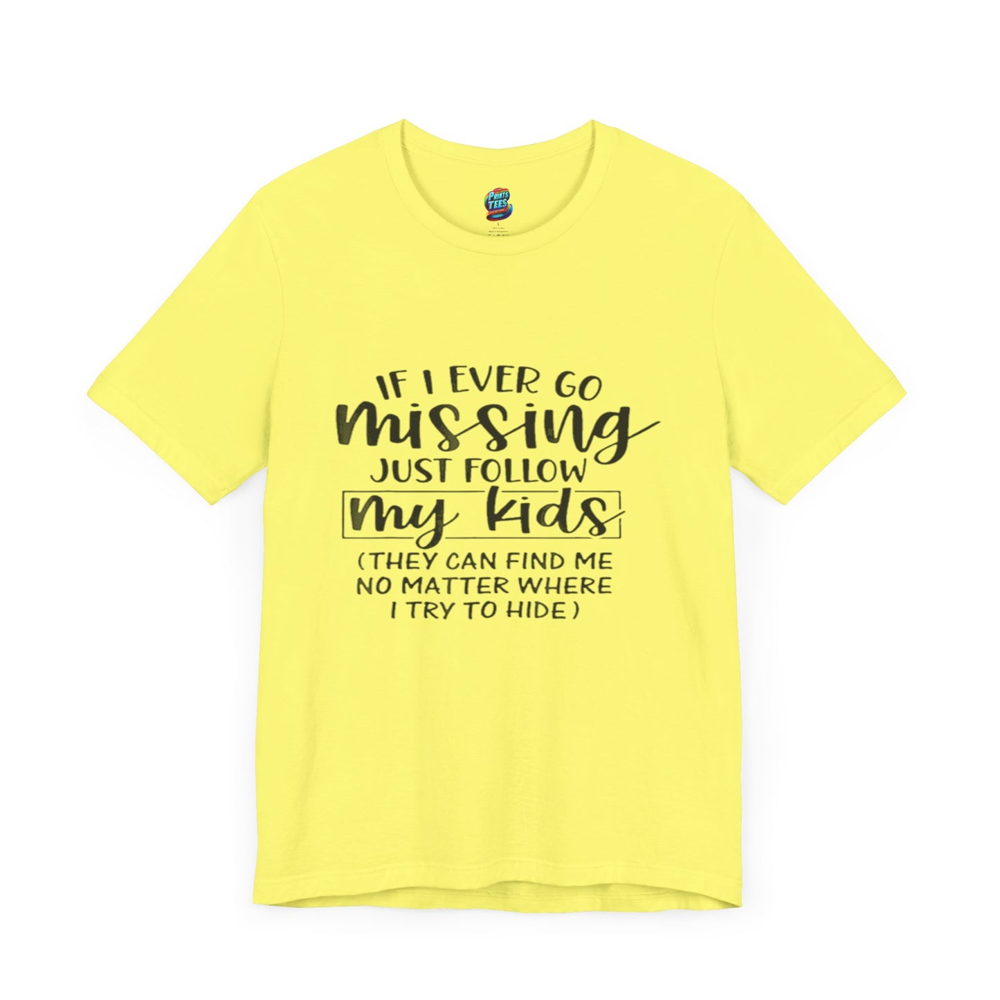 Missing-Jersey Knit T-Shirt