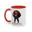 Standing on Business-Brown Woman-Accent Coffee Mug (11, 15oz)