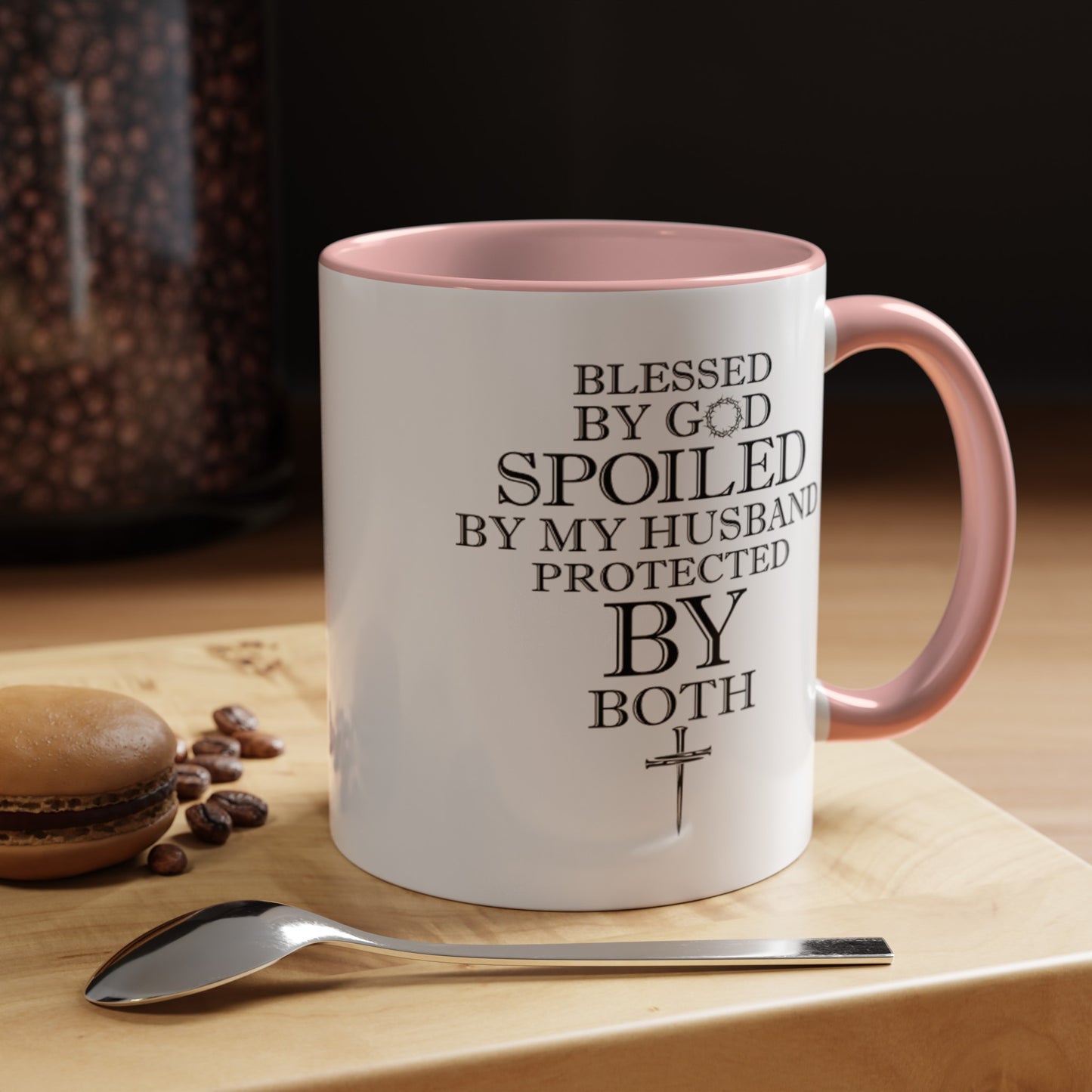 Blessed by God-Accent Coffee Mug (11, 15oz)