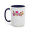 Blessed Flowers-Accent Coffee Mug (11, 15oz)