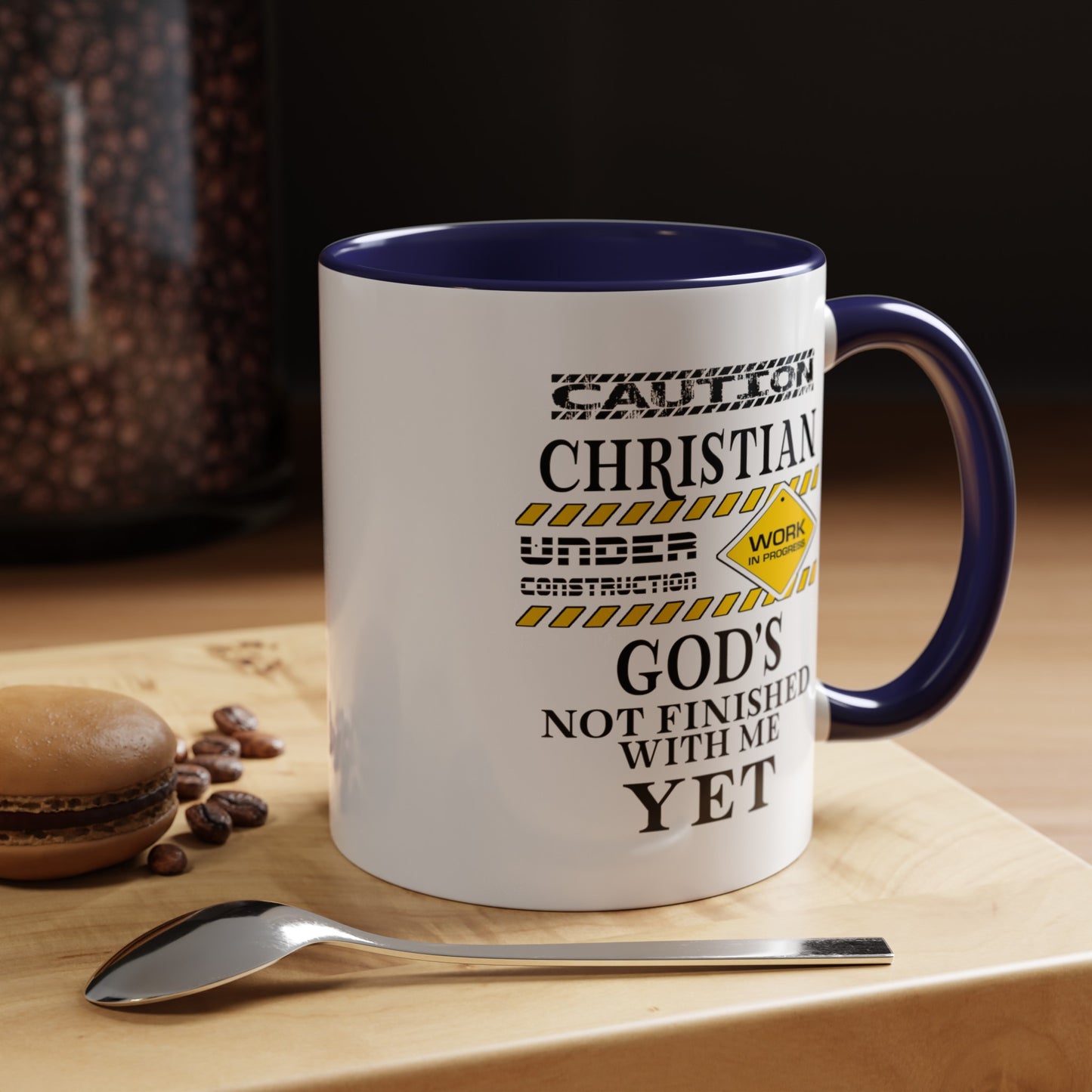 Christian Under Construction-Accent Coffee Mug (11, 15oz)