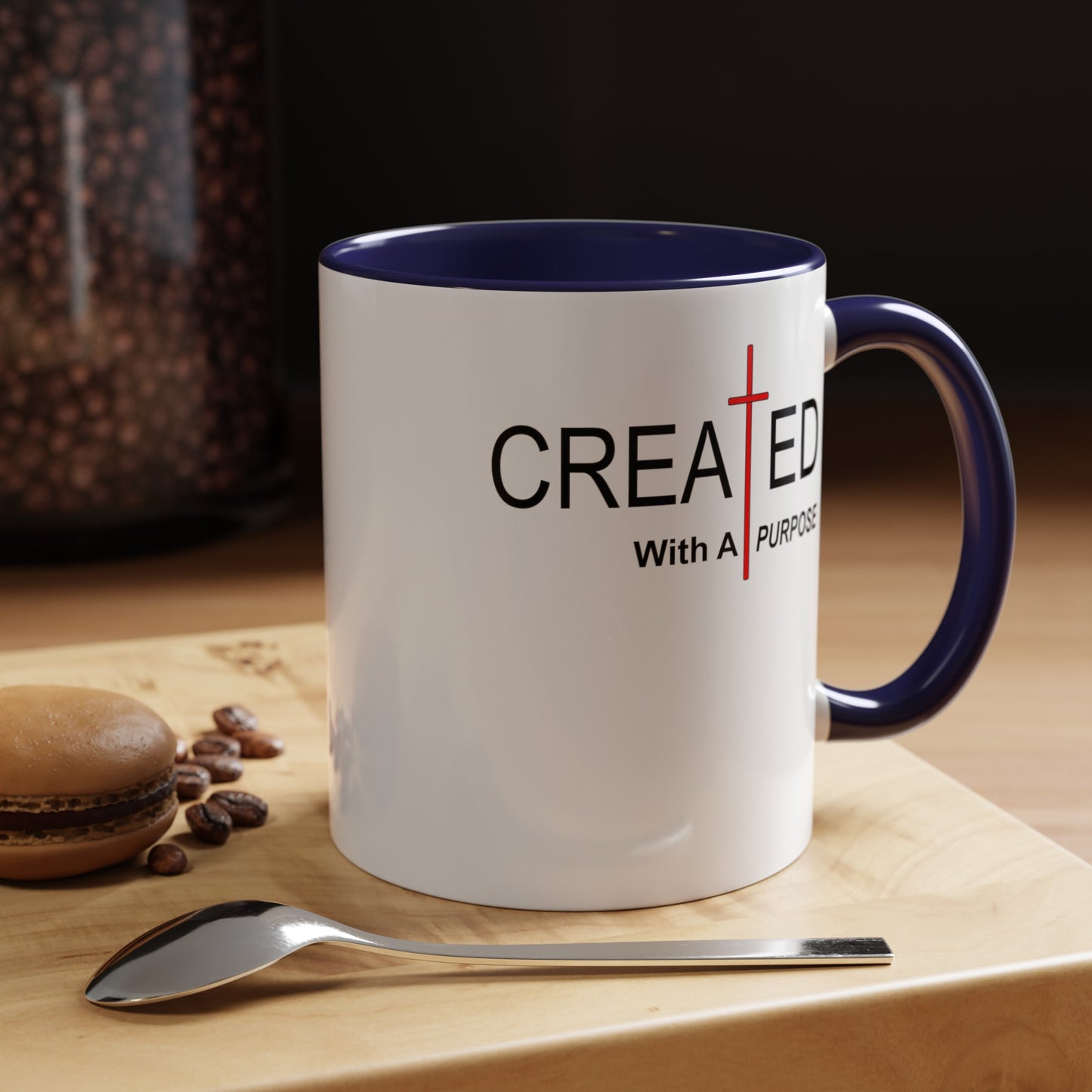 Created With Purpose-Accent Coffee Mug (11, 15oz)