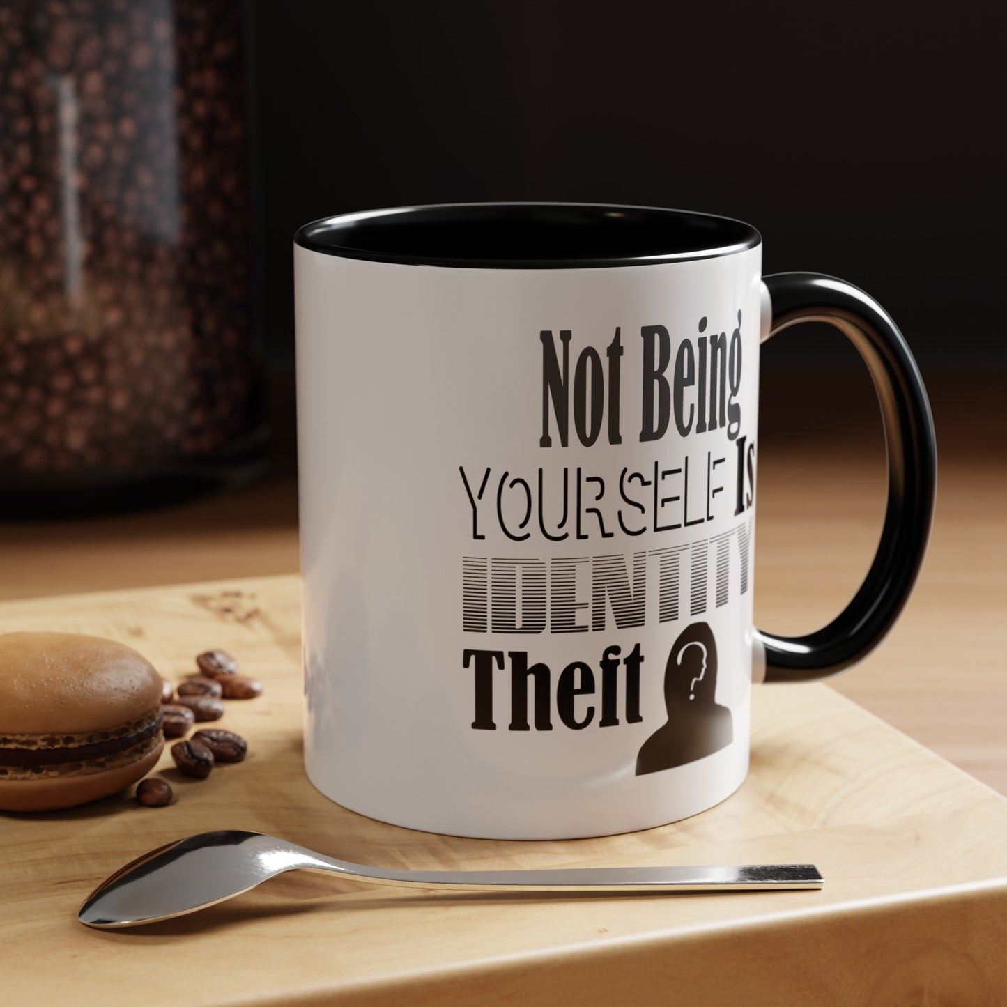 Identity Theft-Accent Coffee Mug (11, 15oz)