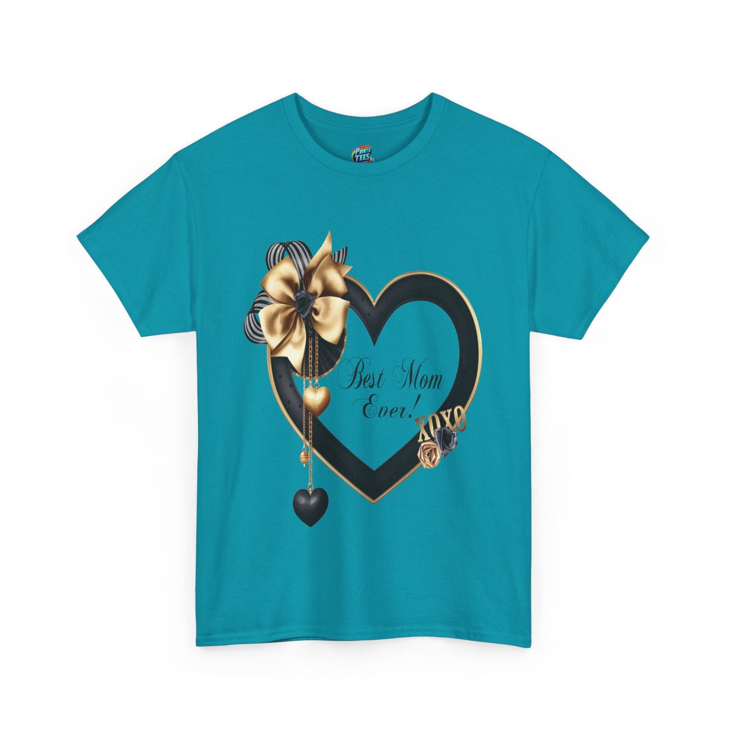 Best Mom Black Heart-Heavy Cotton Classic Tee