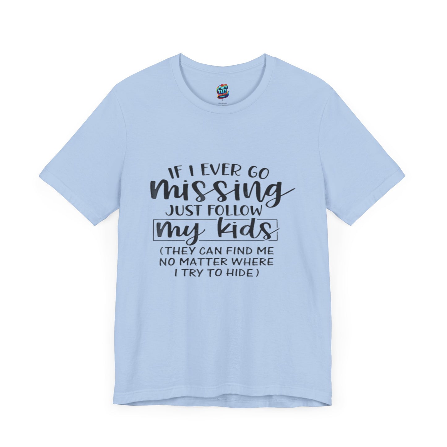 Missing-Jersey Knit T-Shirt