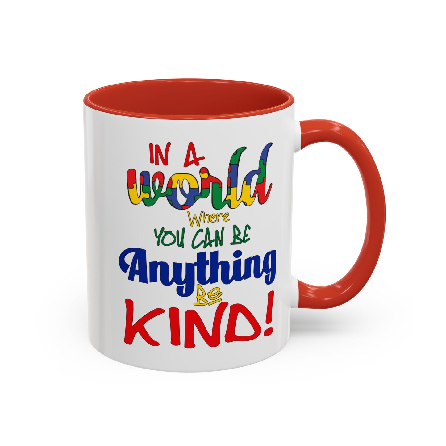Be Kind-Accent Coffee Mug (11, 15oz)