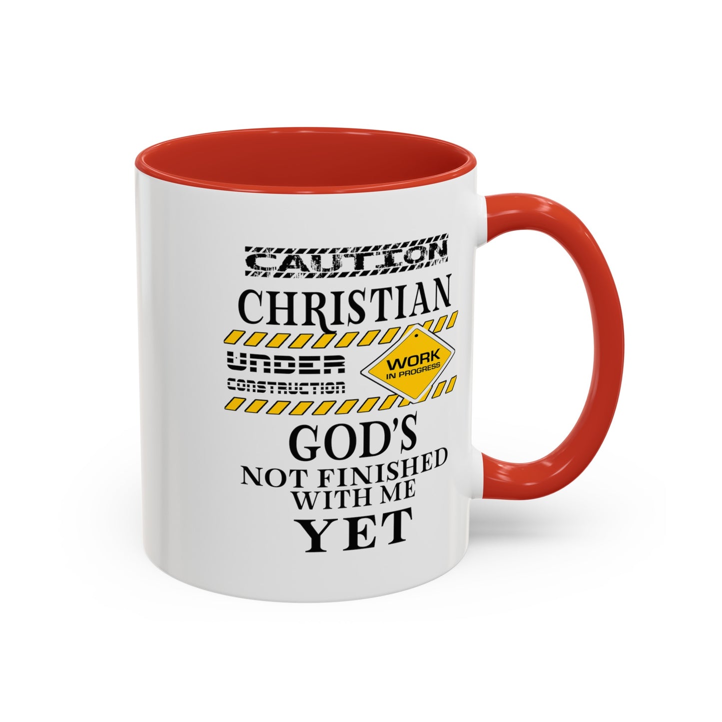 Christian Under Construction-Accent Coffee Mug (11, 15oz)