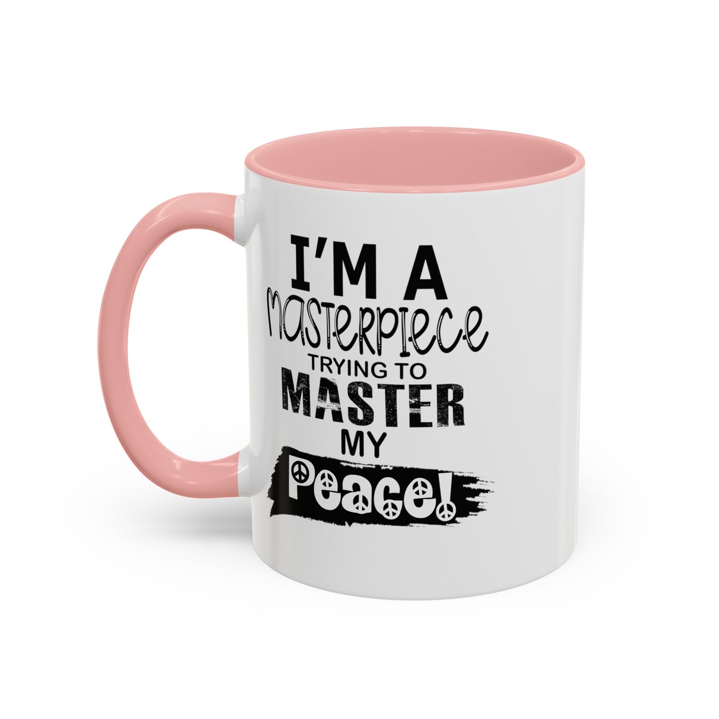 Master Peace-Black-Accent Coffee Mug (11, 15oz)