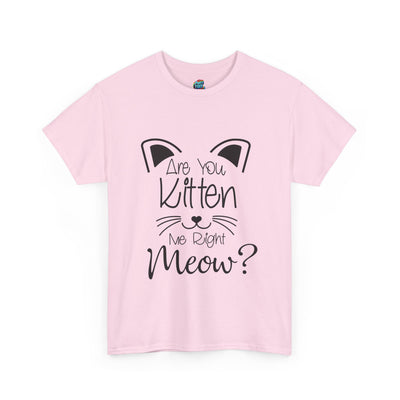 Are You Kitten Me Black-Heavy Cotton Classic Tee