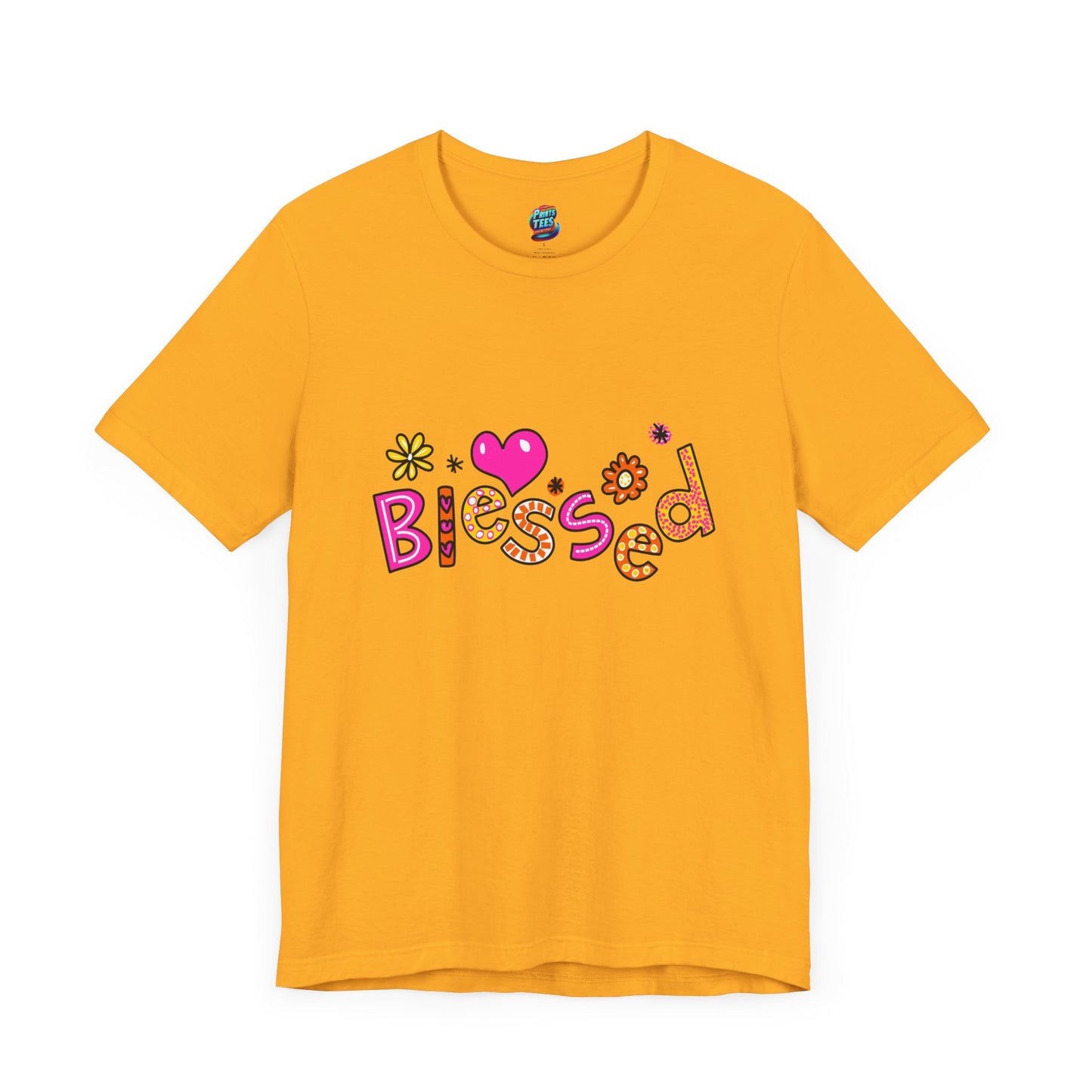 Blessed Flowers-Jersey Knit T-Shirt