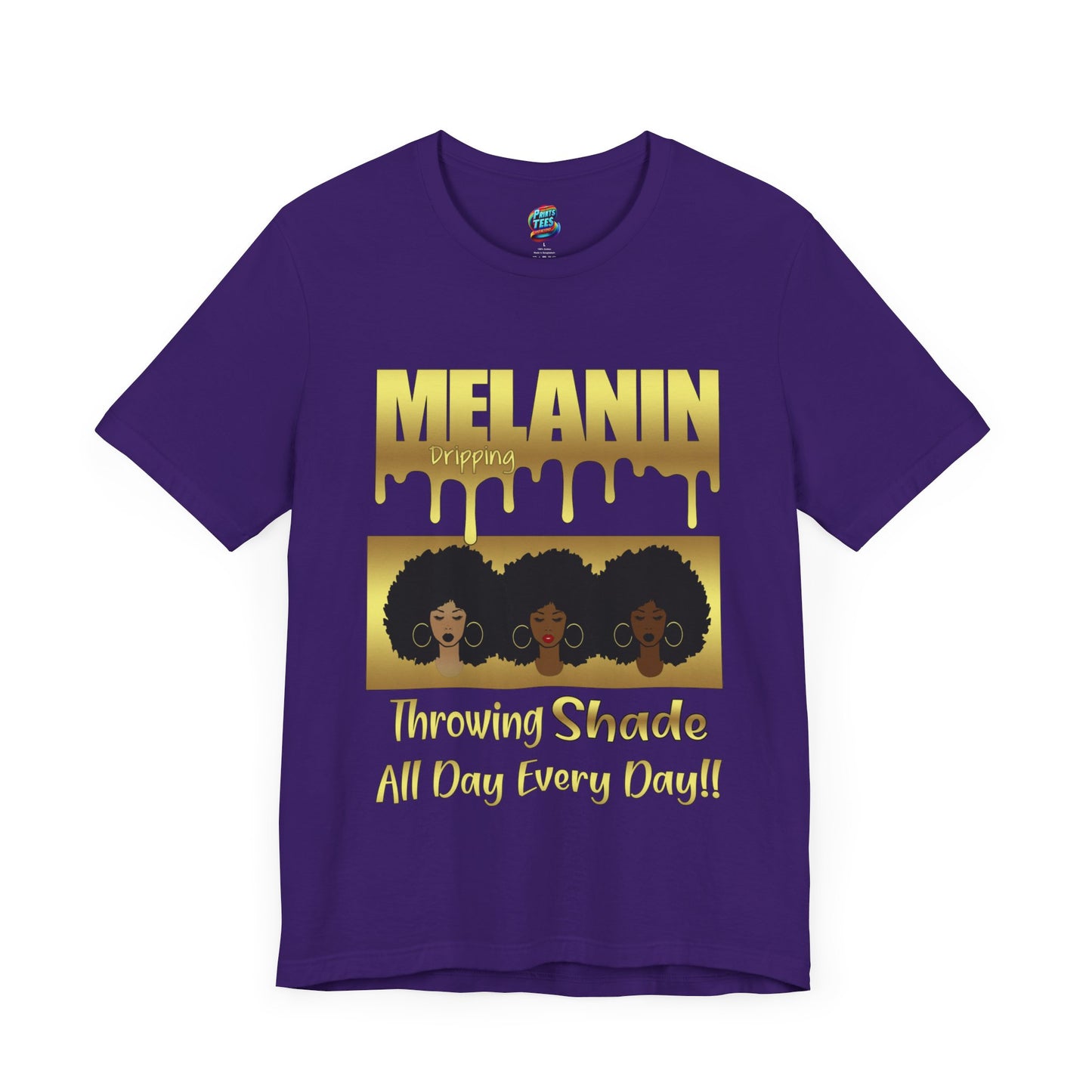 Melanin Dripping-Jersey Knit T-Shirt