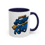 Mind of a Hustler-Accent Coffee Mug (11, 15oz)