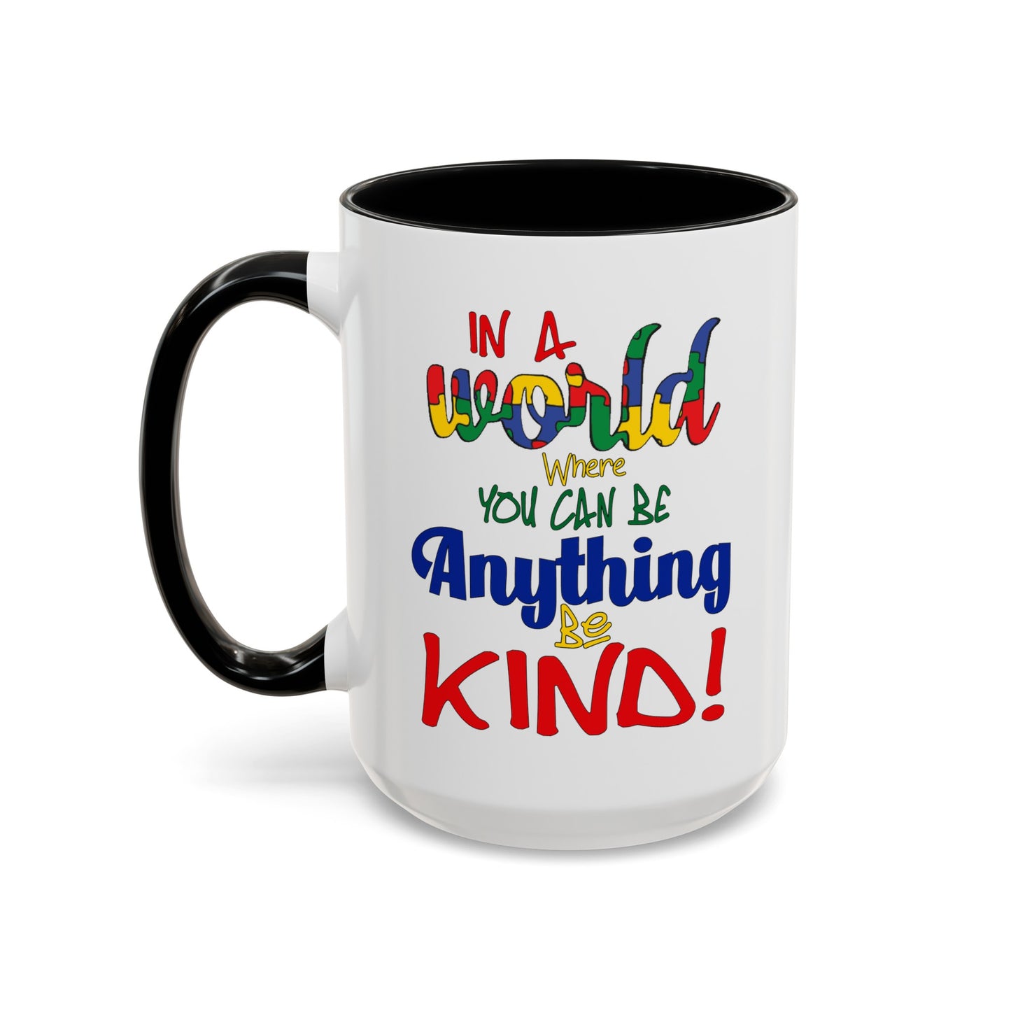 Be Kind-Accent Coffee Mug (11, 15oz)