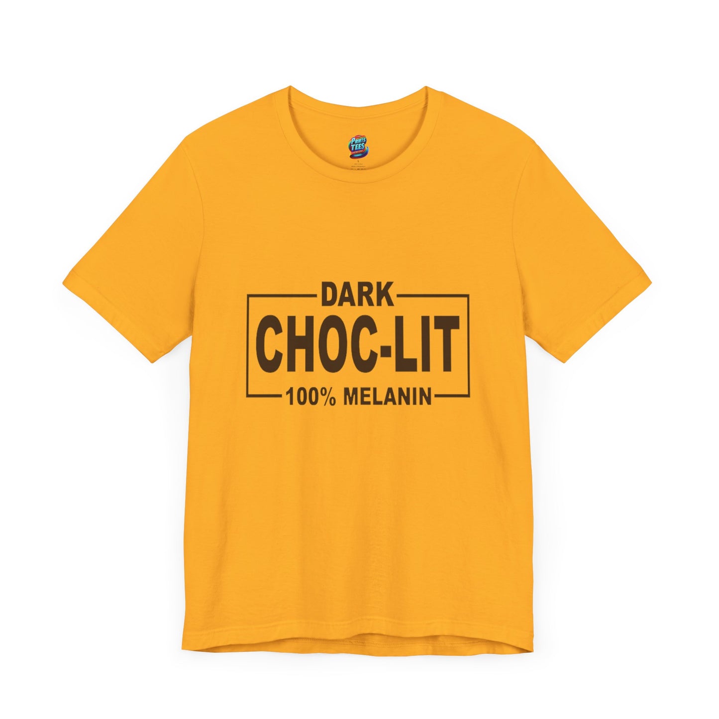 Dark Choc-Lit-Jersey Knit T-Shirt