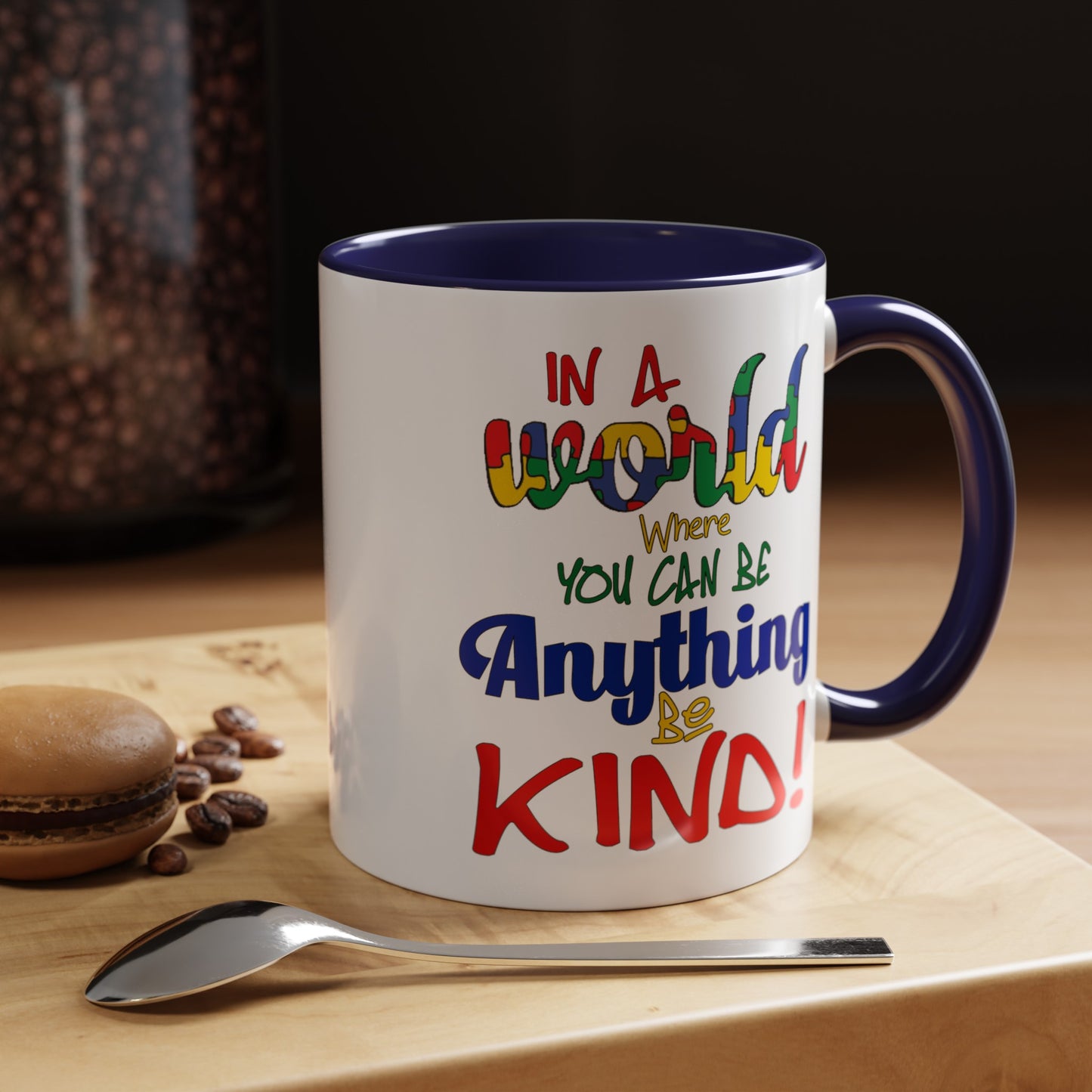 Be Kind-Accent Coffee Mug (11, 15oz)